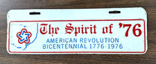 Vintage 1976 Spirit of American Revolution Bicentennial Aluminum Booster Plate picture