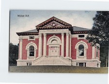 Postcard Gregg Free Library Wilton USA picture