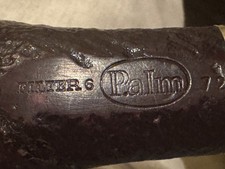 Filter 6 Palm 72 Sandblast Bent Apple Pot Estate Pipe - Oval Shank, Vulcanite picture
