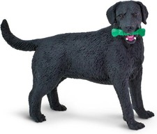 Black Labrador Retriever Figurine - Hand-Painted, Lifelike 3.75