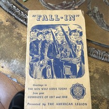 1942 WWII Fall-In Booklet ID’d 152nd Infantry Corp  Camp Shelby IN picture