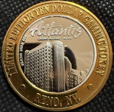 ATLANTIS RESORT HOTEL & CASINO RARE Limited Edition 999% .6 Oz Pure Silver Strke picture