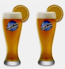 Blue Moon 16 oz Beer Glass - Set of (2) Glasses - New picture