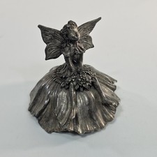 Reed & Barton Flower Fairy Music Box Figurine Silverplate Beautiful Dreamer Song picture