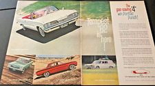 1962 Pontiac Tempest Model Range - Vintage Original 2-Page Print Ad / Wall Art picture