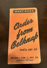 VINTAGE NOS BELKNAP HARDWARE & MFG. WANT ORDER BOOK LOUISVILLE KENTUCKEY (18B) picture