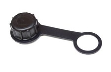 U.S MILITARY REPLACEMENT CANTEEN LID CAP SCREW ON WITH RETENTION STRAP BLACK picture