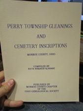 Perry Township Monroe County Ohio Genealogy Book Cemetery Antioch Death Notices picture