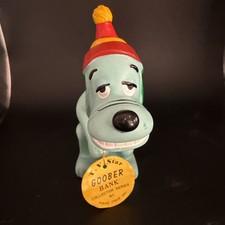 Rare Vtg Kings Island Goober Ghost Chasers Vinyl Bank w/ Tag Hanna-Barbera 70s picture