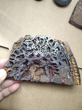 372g Beautiful Manganese nodule landscape stone picture