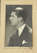 Ramon Novarro Hollywood Silent Film Star RARE Photo by R. Marchand - SIGNED. picture