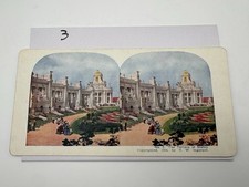 The Terrace of States West From Festival Hall Antique Stereoview Card picture