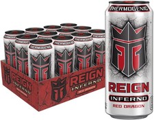 Reign Inferno Red Dragon, Thermogenic Fuel, 16 Fl Oz (Pack of 12), Multicolor picture