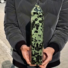 7.8LB Natural peacock eye crystal obelisk, quartz crystal energy column picture