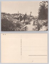 WWI German Soldiers in Trenches 1917 Postcard Carl Jaeger Schwäb. Gmünd picture
