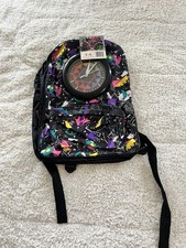 VERY RARE Vintage TA Clock Retro Backpack NWT  Works picture