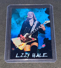 Lzzy Hale Custom Heavy Metal Blue Holofoil Refractor Trading Card picture
