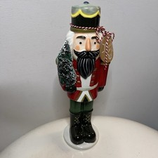 New LED Nutcracker Sitter Large Light Up Mud Pie 40030503L Brand New In Box picture