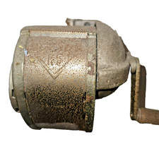 Vintage Boston Hand Grind Pencil Sharpener Metal Heavy Duty Industrial USA picture