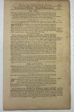 1735 Massachusetts Death Penalty for Theft Law Book Antique Colonial Document picture