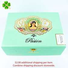 La Aroma de Cuba Pasion Encanto Empty Wood Cigar Box 9.5