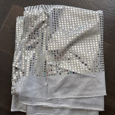 5 YARDS OF Silver FABRIC - New -  picture