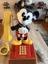 Walt Disney Vintage 1976 The Mickey Mouse Phone Push Button Landline Telephone picture