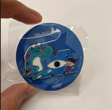 Authentic HKDL Disney Pixar Monsters Inc Sulley Boo Logo Magic Access Pin 2026 picture