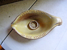 Frankoma Oral Roberts Tulsa 1971 Christ The Light of The World Candle Holder picture