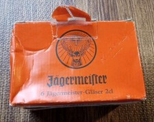 Jagermeister 2CL Shot Glass Set of 6 Frosted Stemmed Cordial Footed picture
