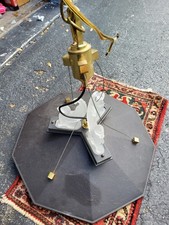 UNIQUE ARTISAN made LvgRm Pegasus lighted Trio Nonagon (9 sided) 3 lights EXCLT  picture