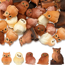 40 Pcs Mini Resin Owl Figurines Bulk Tiny Resin Owls, Cute Style picture