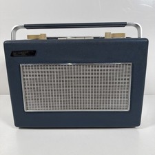 Hacker RP25 Sovereign II Transistor Radio 1970's Blue Vintage Tested & Working. picture