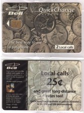 2 Local Calls Canadian Quarters Coins BA Custom Cards Promo SEALED Phone Card picture