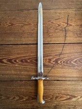 Antique WWI US Army M1905 Springfield Armory SA 1920 Chromed Parade Bayonet picture