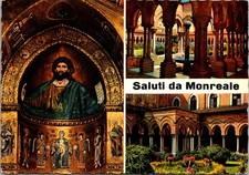 Views of The Famous Monreale Cathedral Sicily Italy Vintage Postcard TP12-14 picture
