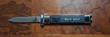 80's Vintage Black Eagle OTF Style Fixed Blade with a Retractable Saftey Guard picture