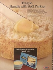1973 Kraft Parkay Margarine PRINT AD Fragile Handle w Soft Parkay VTG 1970s Tub picture
