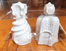 La Pedrera Antoni Gaudi Barcelona Chimneys Ceramic Salt & Pepper Shakers Spain picture