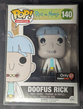 Funko Pop DOOFUS RICK 140 Rick and Morty Gamestop Exclusive with Protector picture