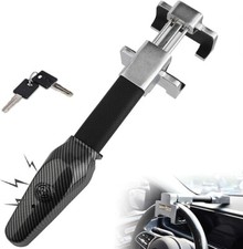 Steering Wheel Lock with Alarm,Heavy Duty Anti-Theft Car Device Car Lock  2 Keys picture