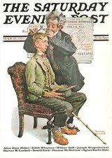 Saturday Evening Post March 27 1926 Norman Rockwell Cover Art Print Phrenologist picture
