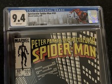 Spectacular Spider-Man 101 CGC Graded 9.4 White Pages Clean Marvel John Byrnes picture