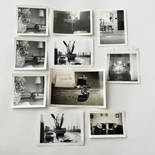 Vintage Snapshot Photograph Odd Still Life Lot Of 10 House Interior Plant picture