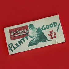 Vintage 1950's DR. PEPPER Soda Plenty Good INK BLOTTER w/ Boy & Dog Unused picture