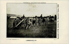 Vintage 1906 Mt. Gretna PA Maneuver Camp 13th Cavalry Artillery Postcard picture