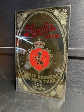 Vintage 1970’s Stroh’s Beer Mirror Bar/Advertising Sign USA New Old Stock picture