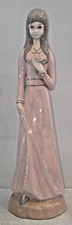 VTG R Beck Porcelain Lady w/Rose Lladro Style picture