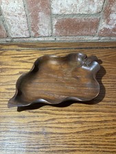 Leaf shape Bowl Woods of Hawaii Monkey Pod Honolulu's Finest at Waikiki 10