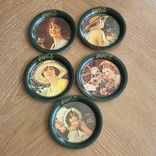 1983 The Coca Cola Company Coasters Manufactured By The Ohio Art Company 5 Set picture
